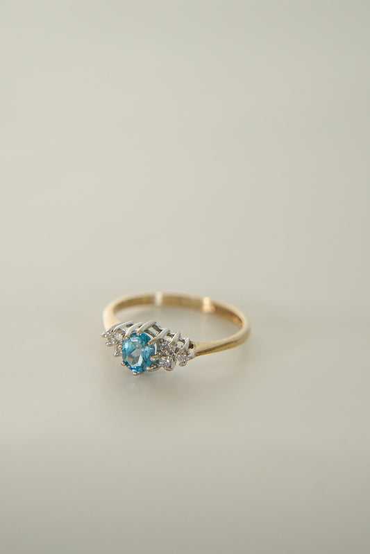 SKYE | TOPAZ & DIAMOND CLUSTER RING