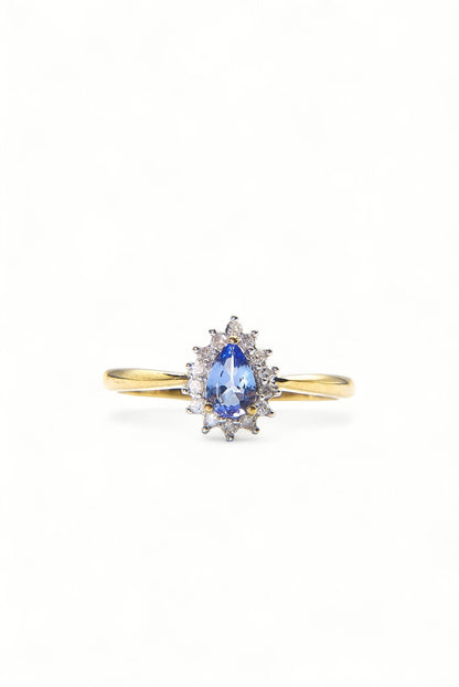 CELIA | IOLITE & DIAMOND CLUSTER RING