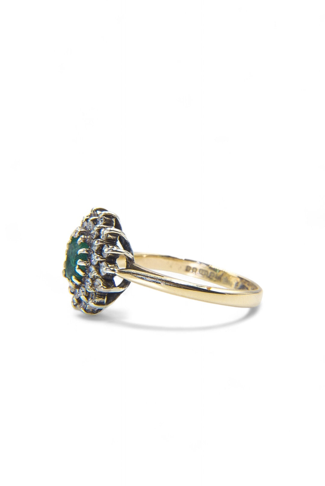 IRA | EMERALD & DIAMOND CLUSTER RING