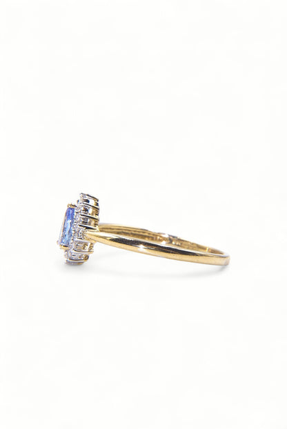 CELIA | IOLITE & DIAMOND CLUSTER RING