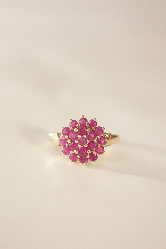 LUMI | RUBY CLUSTER RING