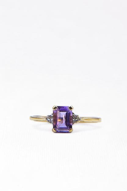 CELESTE | AMETHYST & DIAMOND RING